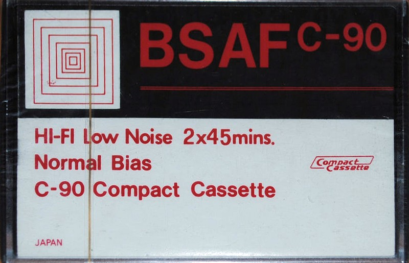 Compact Cassette BSAF 90 Type I Normal 1978 Hong Kong