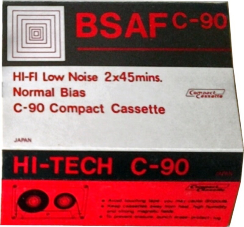 Compact Cassette BSAF 90 Type I Normal 1978 Hong Kong