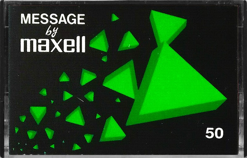 Compact Cassette Maxell Message 50 Type I Normal Europe