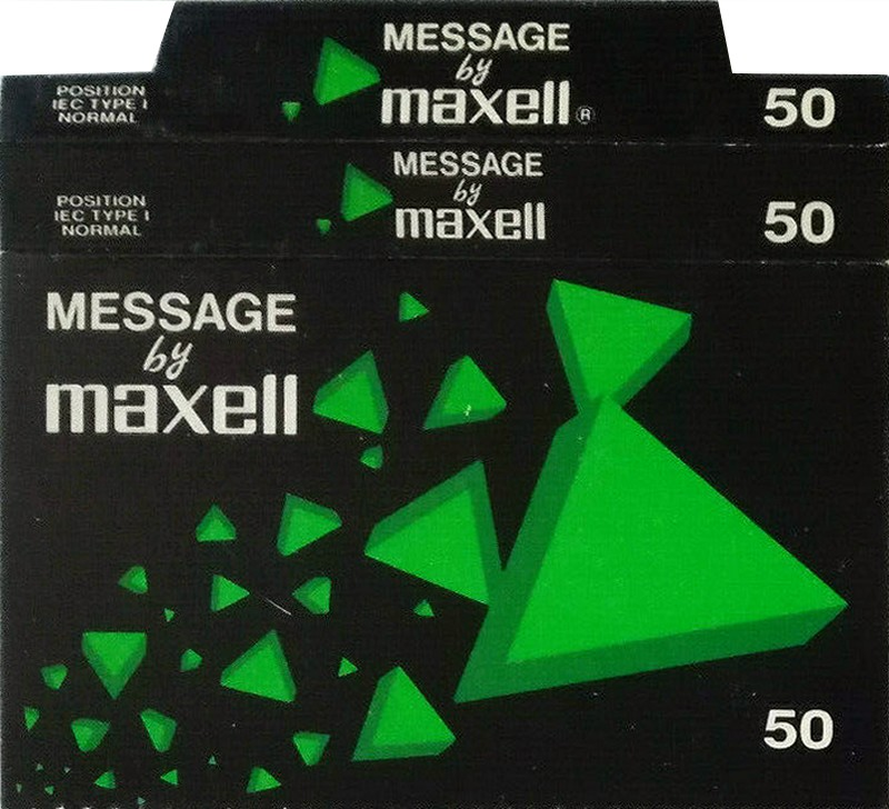 Compact Cassette Maxell Message 50 Type I Normal Europe