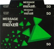 Compact Cassette Maxell Message 50 Type I Normal Europe