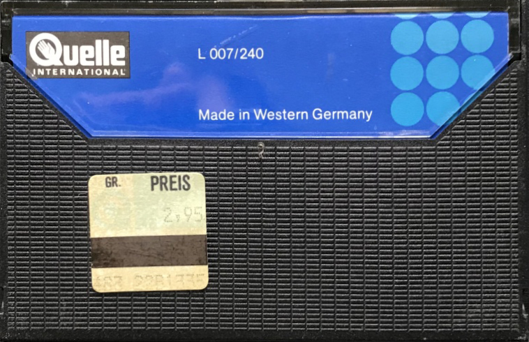 Compact Cassette Universum Cleaning Cassette 1979 Europe
