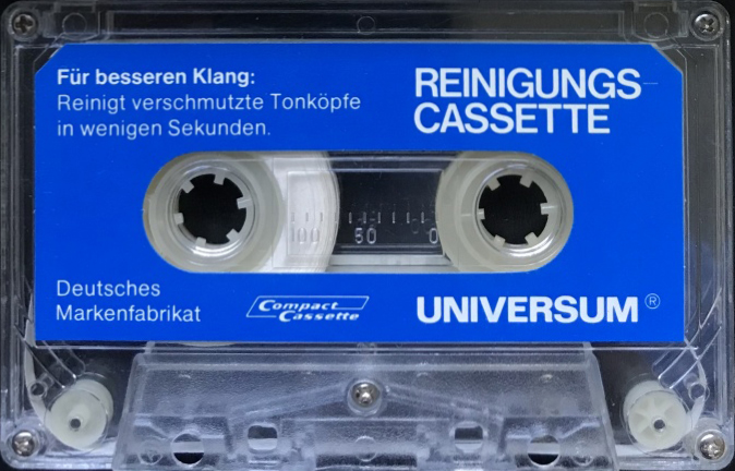 Compact Cassette Universum Cleaning Cassette 1979 Europe