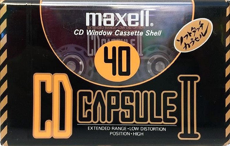 Compact Cassette Maxell CD Capsule II 40 "CDC-II 40" Type II Chrome 1990 Japan