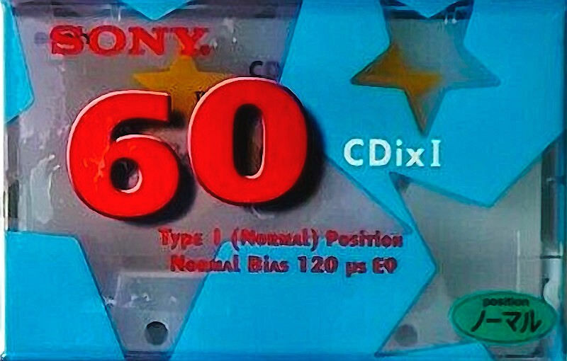 Compact Cassette Sony CDix I 60 "C-60CDX1H" Type I Normal 2000 Japan