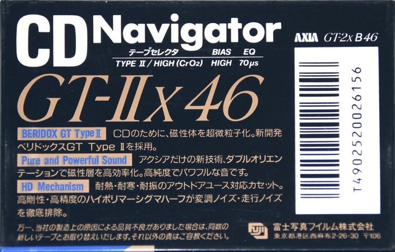 Compact Cassette: FUJI AXIA - GT-IIx 46