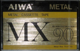 Compact Cassette Aiwa MX 90 Type IV Metal 1979 Japan