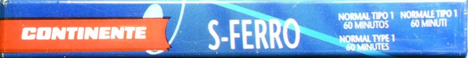 Compact Cassette Continent / Continente S-Ferro 60 Type I Normal Europe