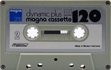 Compact Cassette Magna Dynamic Plus 120 "white" Type I Normal 1980 Europe