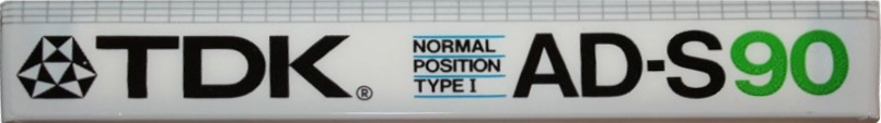 Compact Cassette TDK AD-S 90 Type I Normal 1984 Japan