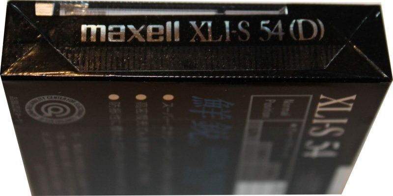 Compact Cassette Maxell XLI-S 54 Type I Normal 1990 Japan