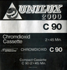 Compact Cassette Unilux 2000 90 Type II Chrome Germany