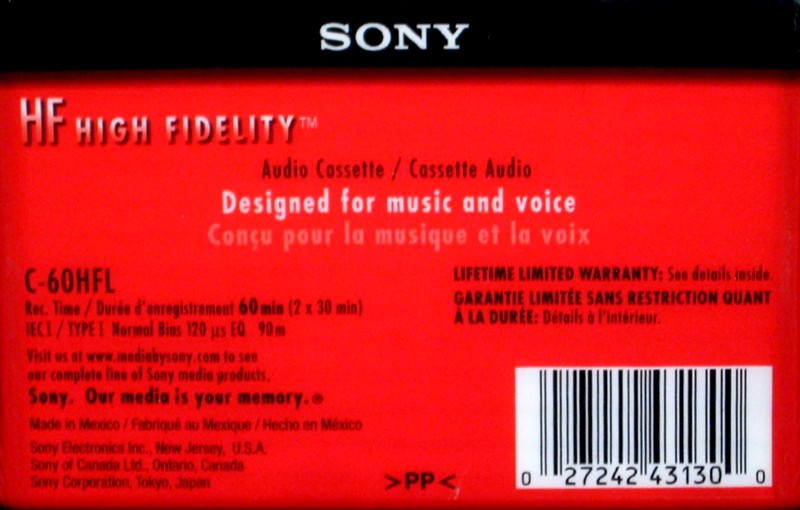 Compact Cassette: Sony  - HF 60