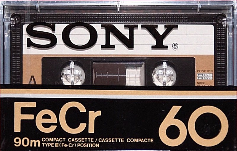 Compact Cassette Sony FeCr 60 Type III Ferro Chrome 1979 North America