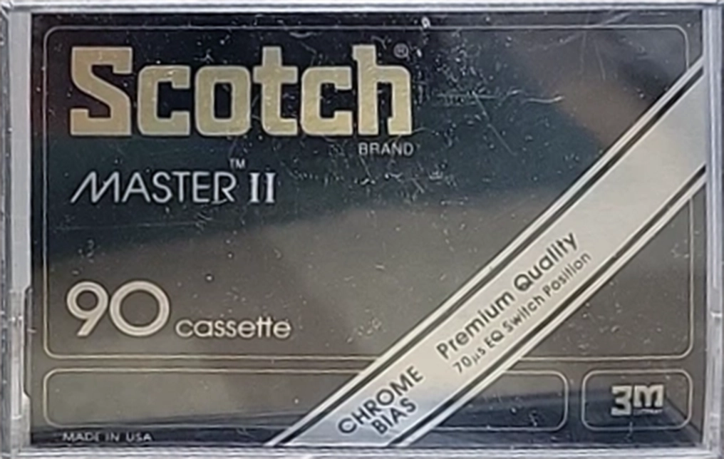 Compact Cassette Scotch Master II 90 Type II Chrome 1979 USA