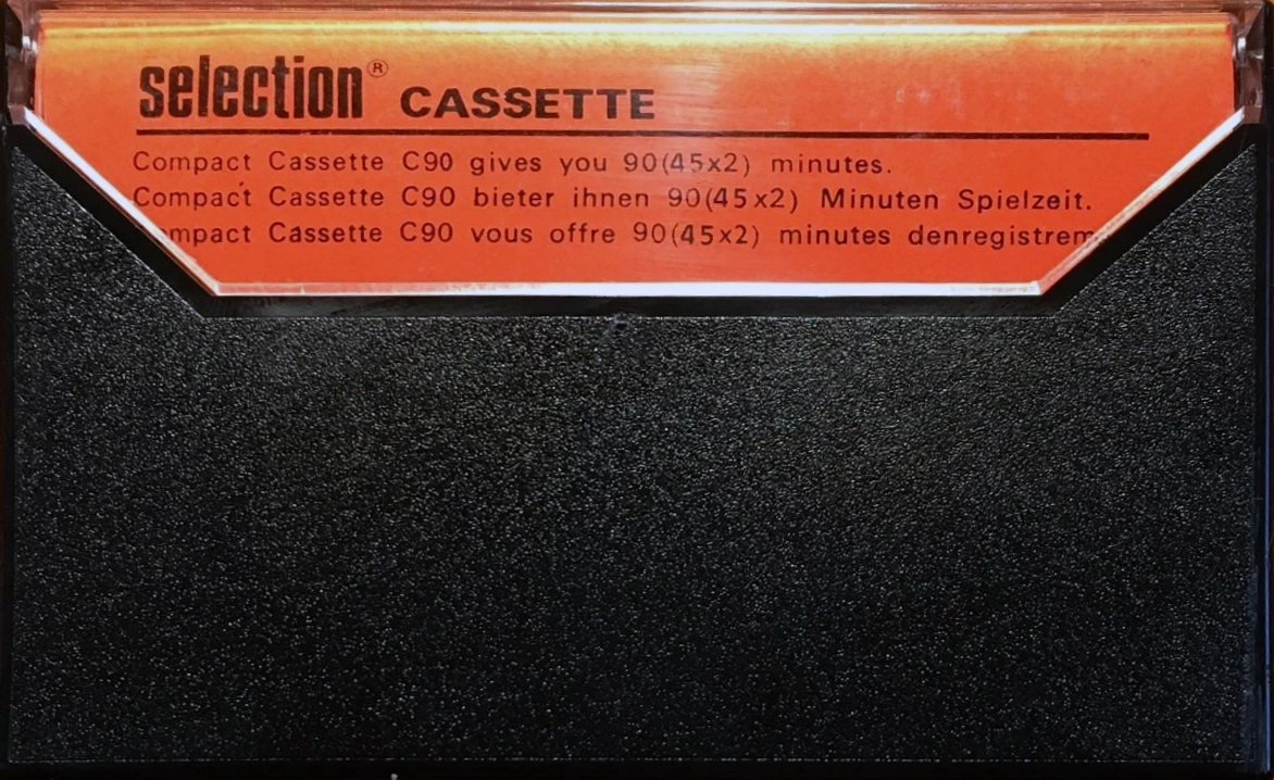 Compact Cassette Selection 60 Type I Normal 1978 Europe