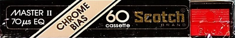 Compact Cassette Scotch Master II 60 Type II Chrome 1977 USA