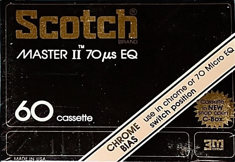 Compact Cassette: 3M Scotch - Master II 60