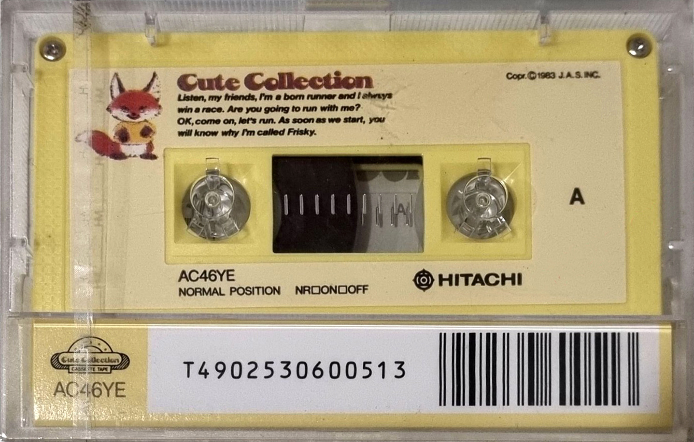 Compact Cassette Hitachi Cute Collection 46 "AC46YE" Type I Normal 1985 Japan