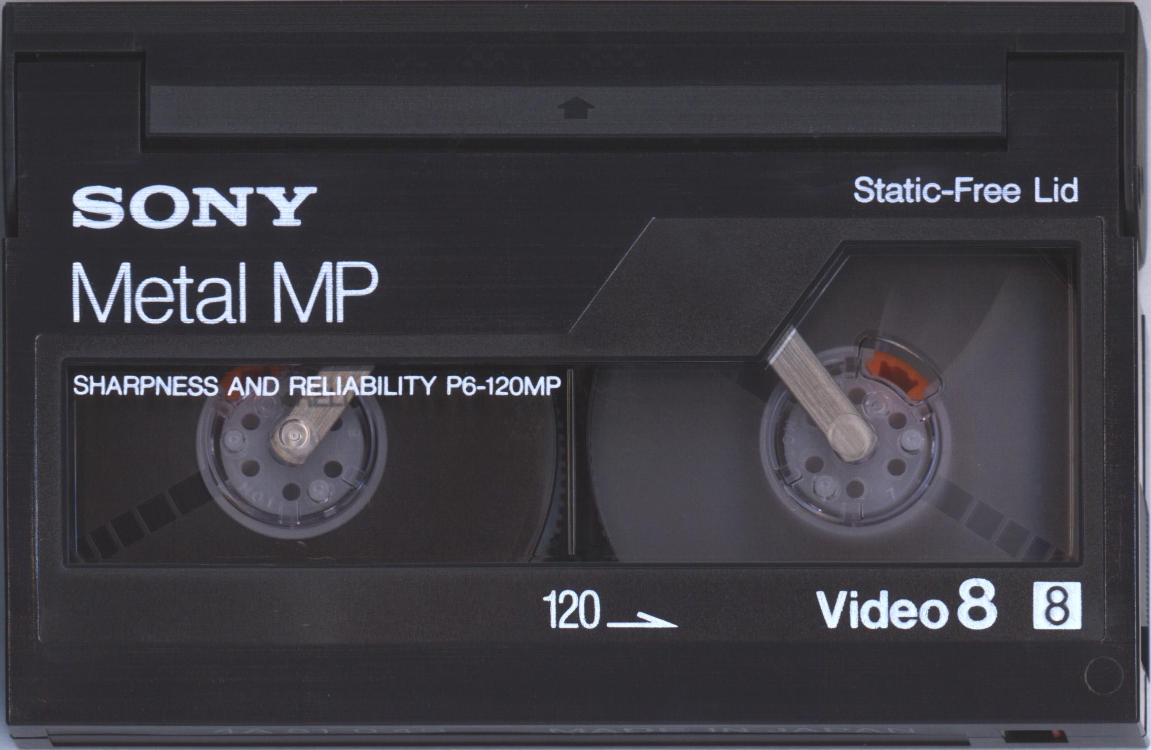 Video8, Hi8, Digital8 Sony MP 120 "Video8 P6-120MPA" Type IV Metal 1989 Japan