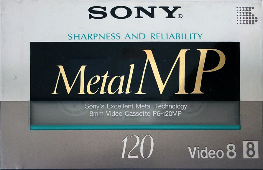 Video8, Hi8, Digital8 Sony MP 120 "Video8 P6-120MPA" Type IV Metal 1989 Japan
