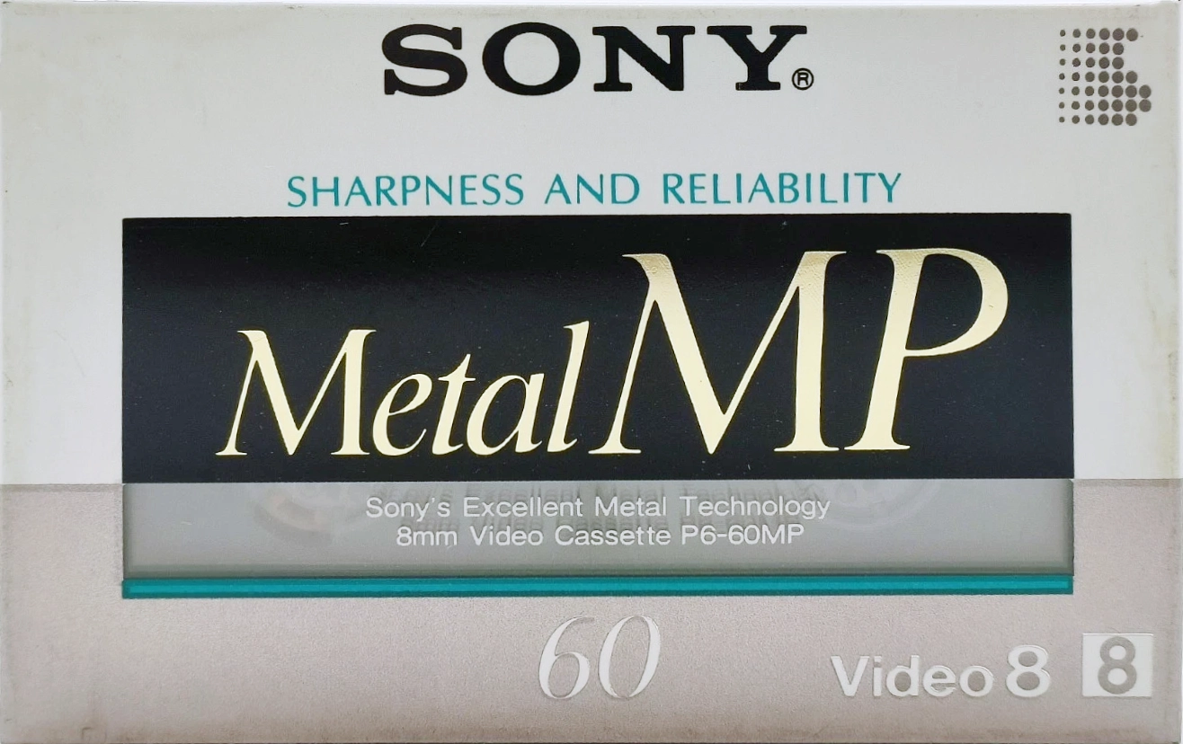 Video8, Hi8, Digital8 Sony MP 60 "P6-60MPA" Type IV Metal 1989 Japan