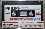 Compact Cassette Philips 15 "CP15" Computer Cassette Europe
