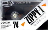 Compact Cassette Denon Zippy-I 74 "ZP1-74" Type I Normal 1989 Japan