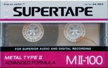 Compact Cassette SUPERTAPE MII 100 Type II Chrome 1992 USA