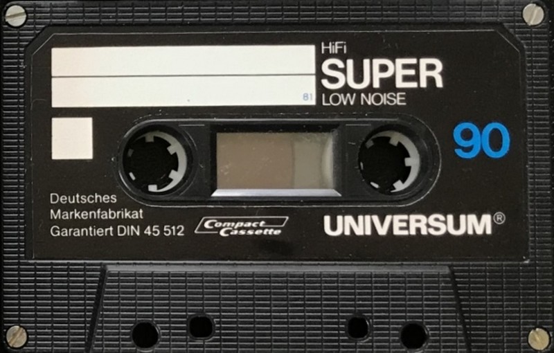 Compact Cassette Universum Super 90 "Super I" Type I Normal 1981 Europe
