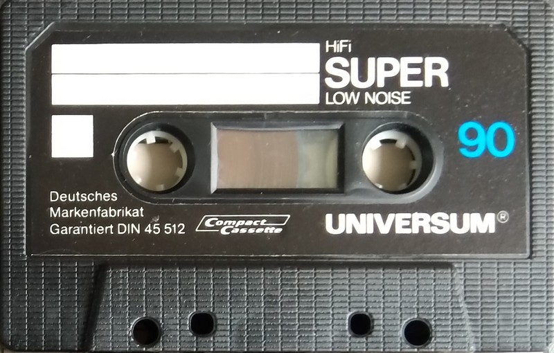 Compact Cassette Universum Super 90 "Super I" Type I Normal 1981 Europe