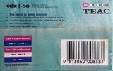 5 pack Teac CDX I 60 Type I Normal 1990 Australia