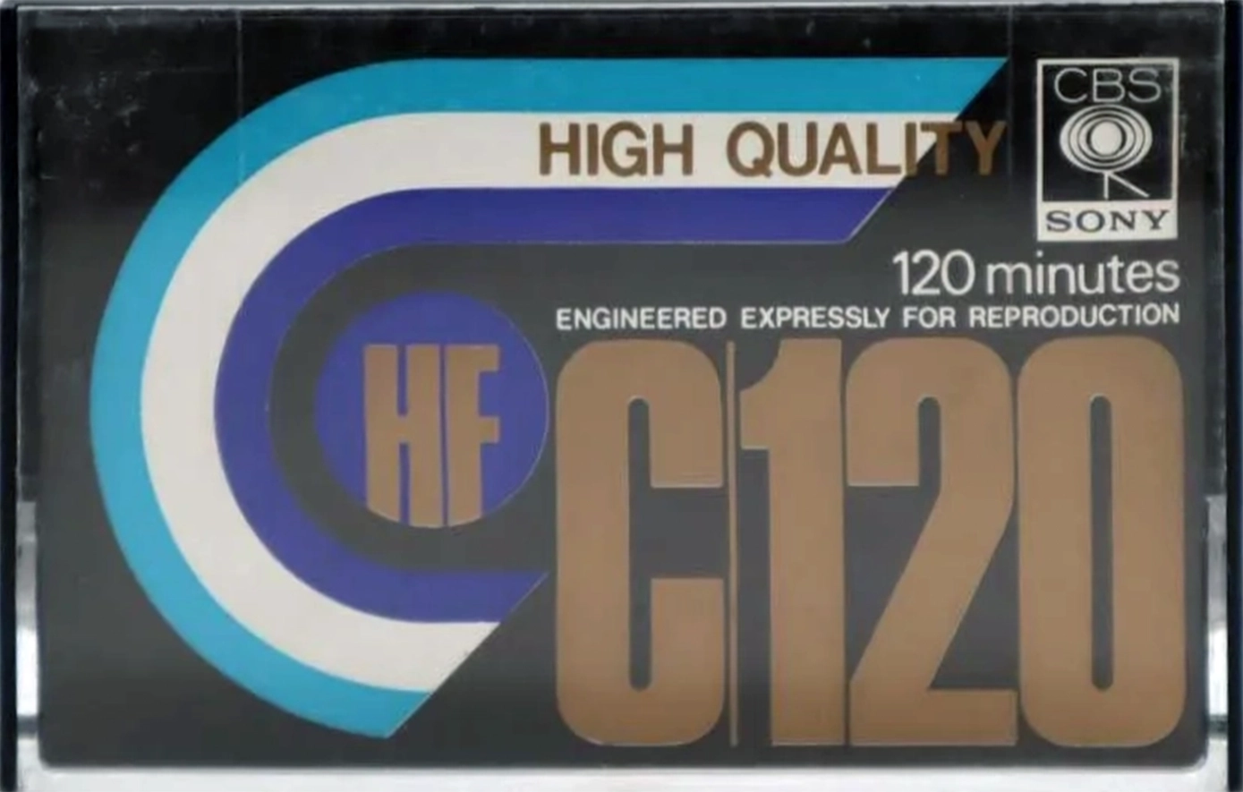 Compact Cassette CBS / Sony HF 120 Type I Normal 1973 Japan