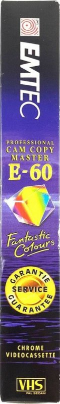 VHS, Video Home System Emtec Cam Copy Master 60 Type II Chrome 2000 Europe