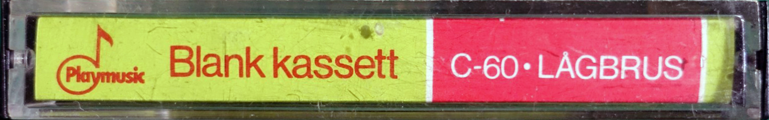 Compact Cassette Playmusic 60 Type I Normal Sweden