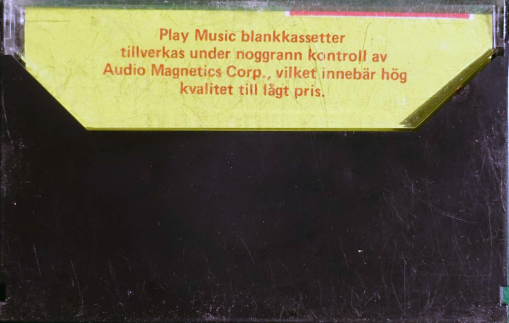 Compact Cassette Playmusic 60 Type I Normal Sweden