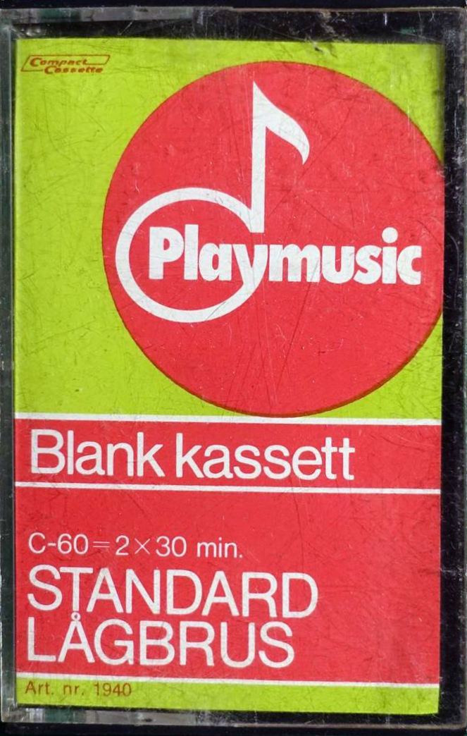 Compact Cassette Playmusic 60 Type I Normal Sweden