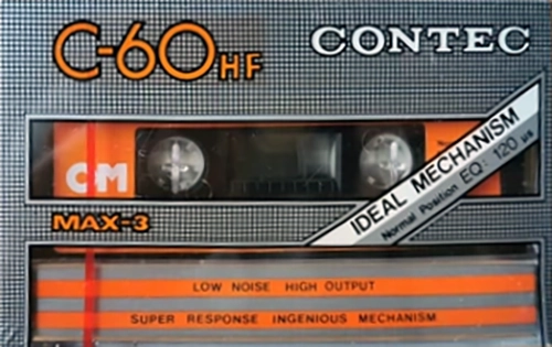 Compact Cassette Contek 60 "HF MAX-3" Type I Normal UK