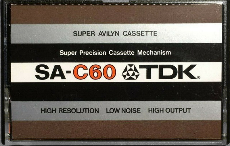 Compact Cassette TDK SA 60 Type II Chrome 1975 Europe, USA