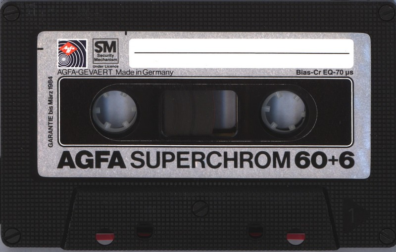 Compact Cassette AGFA Superchrom 60+6 Type II Chrome 1981 Europe