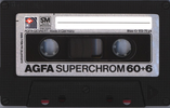 Compact Cassette AGFA Superchrom 60+6 Type II Chrome 1981 Europe