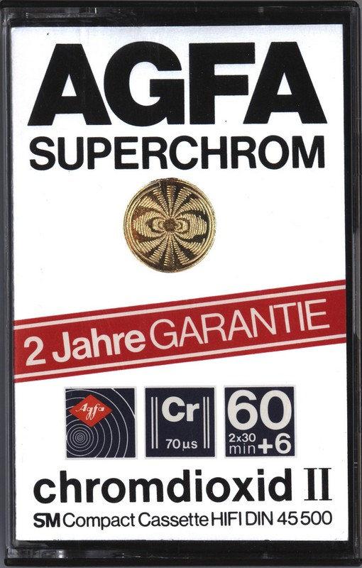 Compact Cassette: AGFA  - Superchrom 60+6