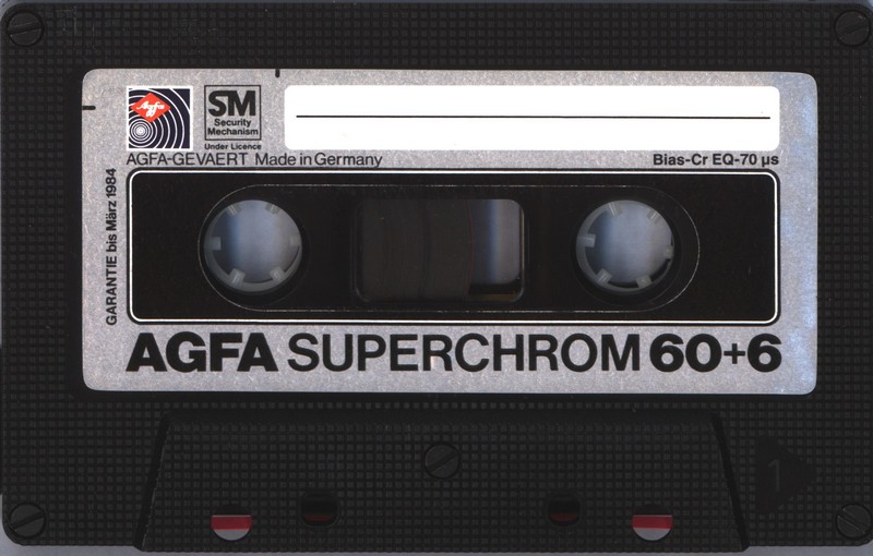 Compact Cassette: AGFA  - Superchrom 60+6