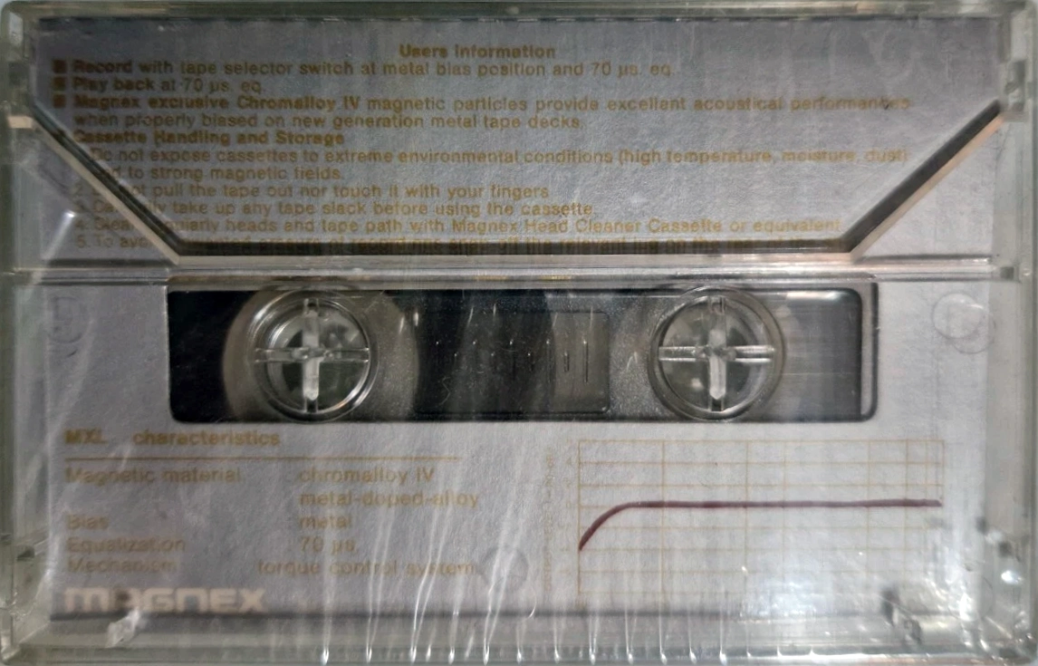 Compact Cassette Magnex MXL 60 Type IV Metal 1979 Europe