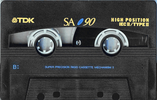Compact Cassette TDK SA 90 "SA-90EA" Type II Chrome 1995 Europe