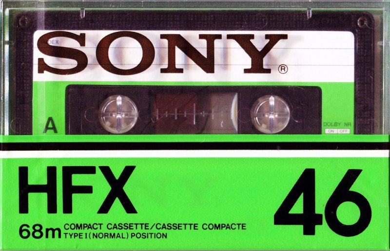 Compact Cassette Sony HFX 46 Type I Normal 1978 USA