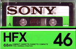 Compact Cassette Sony HFX 46 Type I Normal 1978 USA