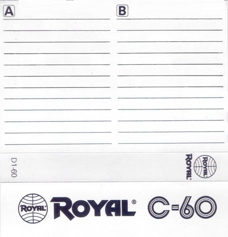 Compact Cassette Royal 60 Type I Normal 1984 Japan