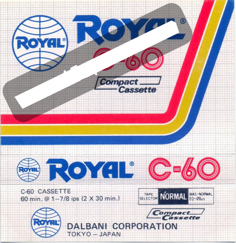 Compact Cassette Royal 60 Type I Normal 1984 Japan