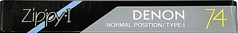 Compact Cassette Denon Zippy-I 74 "RD-R74" Type I Normal 1988 Japan